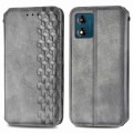 Pikkukuva 1 / 6: Nahkakotelo With A Stylish Rhombus Imprint For Motorola Moto E13 - Harmaa Silver grey