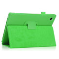 Miniatyrbillede 5 af 6: Foldbart etui med Lichi-tekstur til Samsung Galaxy Tab A8 10.5 (2021) - Grøn Green