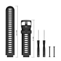 Miniatyrbillede 2 af 2: Garmin Forerunner 735XT / 220 / 230 / 235 / 620 / 630 holdbar silikone Urrem - Sort / Grå Black