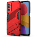 Pikkukuva 1 / 2: Shockproof Hybrid Suojakuori With A Modern Touch For Samsung Galaxy M13 4g - Punainen Red