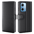Pikkukuva 1 / 2: Aito nahkakotelo luottokorttipaikoilla Xiaomi Redmi Note 12 - Musta Black