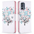 Pikkukuva 1 / 2: Wonderland Motorola Moto G62 5g Läppäkotelo - Flower Puu Multicolor