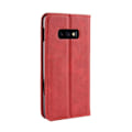 Miniatyrbillede 2 af 2: Samsung Galaxy S10e vintage stil læder flip etui - Rød Red