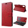 Miniatyrbillede 1 af 2: Croco iPhone Xs Max cover - Rød Red
