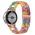Miniatyrbillede 1 af 2: Google Pixel Watch D-formet urrem i resin-stil - Regnbue Multicolor