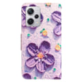 Pikkukuva 2 / 6: Wonderland Xiaomi Poco X5 Pro / Redmi Note 12 Pro / 12 Pro Speed Läppäkotelo - Violetti Flower Purple