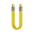 Miniatyrbilde 1 av 2: Universell 100 W hurtiglading 40 Gps type C til type C FPC-kabel Yellow