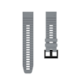 Miniatyrbillede 2 af 2: Garmin Fenix 6 / Fenix 5 Plus / Fenix 5 / Forerunner 935 / Quatix 5 / Quatix 5 Sapphire / Approach S60 / Garmin Instinct silikone Urrem - Grå Silver grey