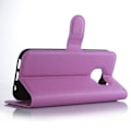Miniatyrbillede 2 af 2: Klassisk Samsung Galaxy S7 Flip Etui - Lilla Purple