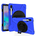 Miniatyrbild 1 av 2: Samsung Galaxy Tab S6 X-Shape kombinationsfodral - Blå Blå