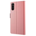 Pikkukuva 2 / 2: Phone Suojakotelo With Make-up Mirror And Slick Design For Sony Xperia 10 III Lite / 10 Iii - Ruusukulta Pink