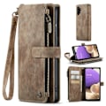 Pikkukuva 1 / 2: CaseMe vetoketjullinen lompakko-puhelinkotelo Samsung Galaxy M32 5G / Samsung Galaxy A32 5G - Ruskea Brown