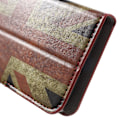 Miniatyrbillede 2 af 2: Moberg læderetui til Samsung Galaxy J1 (2016) - Gammeldags britisk flag Multicolor