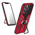 Pikkukuva 1 / 2: Shockproof Hybrid Suojakuori With Kickstand For iPhone 13 Pro Max - Punainen Red