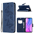 Pikkukuva 1 / 2: Butterfly Xiaomi Redmi 9 Läppäkotelo - Tummansininen Blue