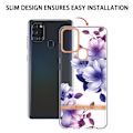 Miniatyrbild 2 av 2: Supertunt och tåligt mjukpärmfodral för Samsung Galaxy A21s - Lila Begonia Lila