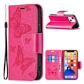 Miniatyrbild 1 av 2: Butterfly läder iPhone 13 fodral - Rosa Rosa