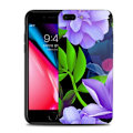 Miniatyrbillede 1 af 2: NXE iPhone 7 Plus / 8 Plus glasetui med blomstermønster - Lilla Blomst Multicolor
