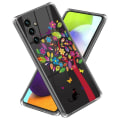 Miniatyrbillede 1 af 3: Deco Samsung Galaxy A54 Etui - Kat og Træ Multicolor