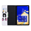 Pikkukuva 2 / 2: Samsung Galaxy Tab S4 kuviollinen syntetti nahkainen suojakotelo missä kortti paikat - Söpö Panda Multicolor