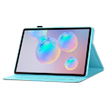 Miniatyrbild 2 av 2: Samsung Galaxy Tab S7 tryckning läder flip fodral - tiger Blå