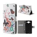 Pikkukuva 1 / 2: Mobergmicrosoft Lumia 950 Nahkakotelo - Perhos Ympyrät Multicolor
