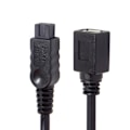 Miniatyrbillede 2 af 2: CY FW-012-BK 1394 kabel FireWire 400-to-800 Adapter kabel - Sort Black