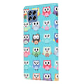 Pikkukuva 2 / 2: Wonderland Samsung Galaxy M53 5G flip kuoret - Pöllöt Blue