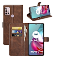Miniatyrbillede 2 af 2: Wallet-style Læder Etui til Motorola Moto G30 / G10 - Brun Brown