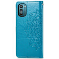 Miniatyrbild 2 av 2: Mandala läder Nokia G11 / Nokia G21 fodral - Blå Blå