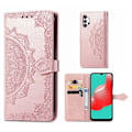 Miniatyrbild 1 av 2: Mandala läder Samsung Galaxy A32 fodral - Rosa Rosa