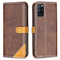 Miniatyrbillede 1 af 2: BINFEN to-farvet Oppo A92 / Oppo A72 / Oppo A52 læderetui - Kaffe Brown