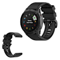 Miniatyrbillede 1 af 2: Garmin Fenix 6X holdbar Urrem - Sort Black