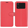 Pikkukuva 1 / 2: Classic Xiaomi Poco M4 Pro flip kuoret - Punainen Red