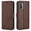 Pikkukuva 1 / 2: Lompakko Nahkakotelo For ZTE Blade A72 - Ruskea Brown