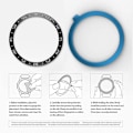 Miniatyrbillede 2 af 2: Samsung Galaxy Watch (46mm) Metallisk bezel - Sort Black