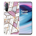 Miniatyrbild 1 av 2: Marmormotiv OnePlus Nord CE 5G skal - Rosa / Vit / Grå Marmor multifärg
