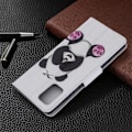 Pikkukuva 2 / 2: Wonderland Samsung Galaxy A71 flip kuoret - Söpö Panda Multicolor