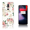 Miniatyrbillede 1 af 2: OnePlus 6 beskyttelsesetui i silikone med printet mønster - Blomster mønster Multicolor