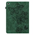 Miniatyrbillede 2 af 2: Lenovo Tab M10 Plus (Gen 3) sommerfuglemønstret læderetui - Grøn Green