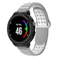 Miniatyrbild 2 av 2: Garmin Forerunner två-färgat silikonarmband - Grå / Vit multifärg