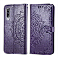 Miniatyrbild 1 av 2: Mandala läder Samsung Galaxy A70 fodral - Lila Lila