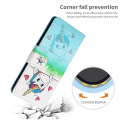 Miniatyrbillede 6 af 6: Wonderland iPhone 14 Pro Max flip etui - Hjerteform / Hest Blue