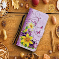 Miniatyrbillede 2 af 2: Wonderland Samsung Galaxy A53 5G Flip Etui - Gule Blomster / Sommerfugl Multicolor