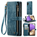 Miniatyrbillede 1 af 2: CaseMe Samsung Galaxy M32 5G / Samsung Galaxy A32 5G etui med lynlås og pung - Blå Blue
