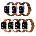 Miniatyrbild 2 av 2: Apple Watch (41mm) klockarmband i äkta läder som andas - Brun Brun
