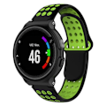 Miniatyrbillede 2 af 2: 26mm Garmin Forerunner 735XT / 220 / 230 / 235 / 620 / 630 tofarvet silikone Urrem - Sort / Grøn Black