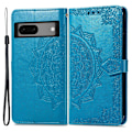 Pikkukuva 1 / 2: Mandala Google Pixel 7a Läppäkotelo - Sininen Blue