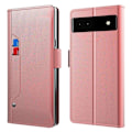 Miniatyrbillede 1 af 2: Phone Etui med Make-up Mirror og Slick Design til Google Pixel 6a - Rødguld Pink