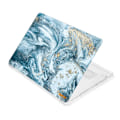 Miniatyrbild 5 av 6: HAT PRINCE MacBook Pro 16 M1 / M1 Max (A2485, 2021) ljusmönster med streamerstil - Blågrön Marmor Blå